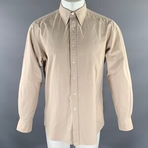 HAMILTON Size M Khaki Long Sleeve Long Sleeve Shirt